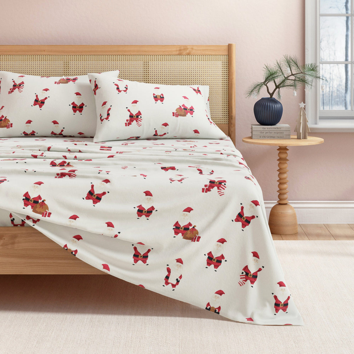 Whittaker Turkish Cotton Christmas Flannel Sheet Set