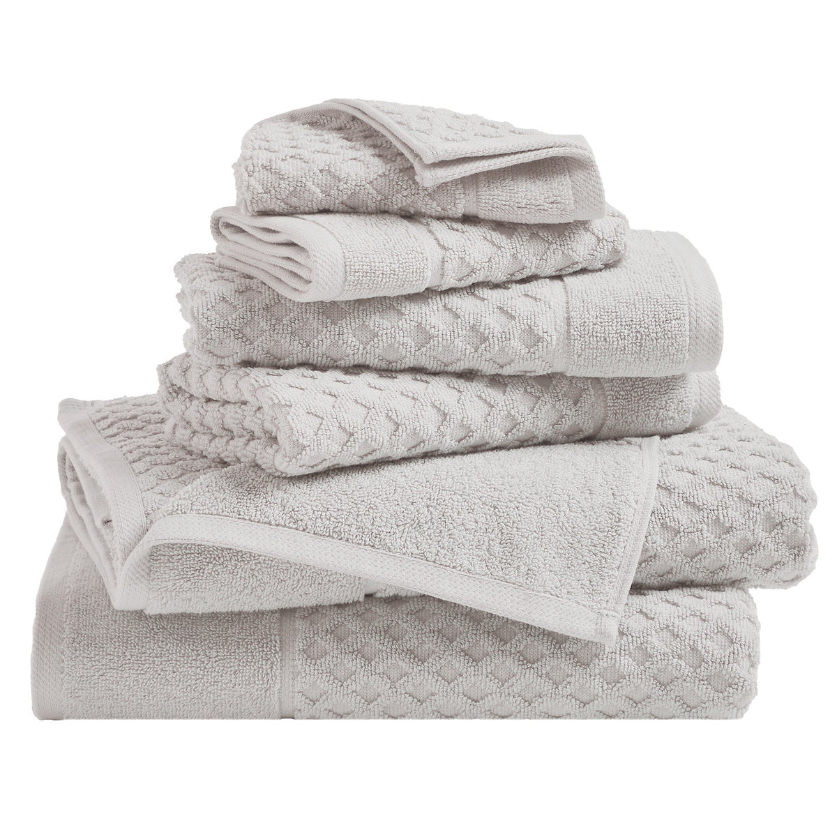 Grayson Cotton Diamond Waffle Towel Collection