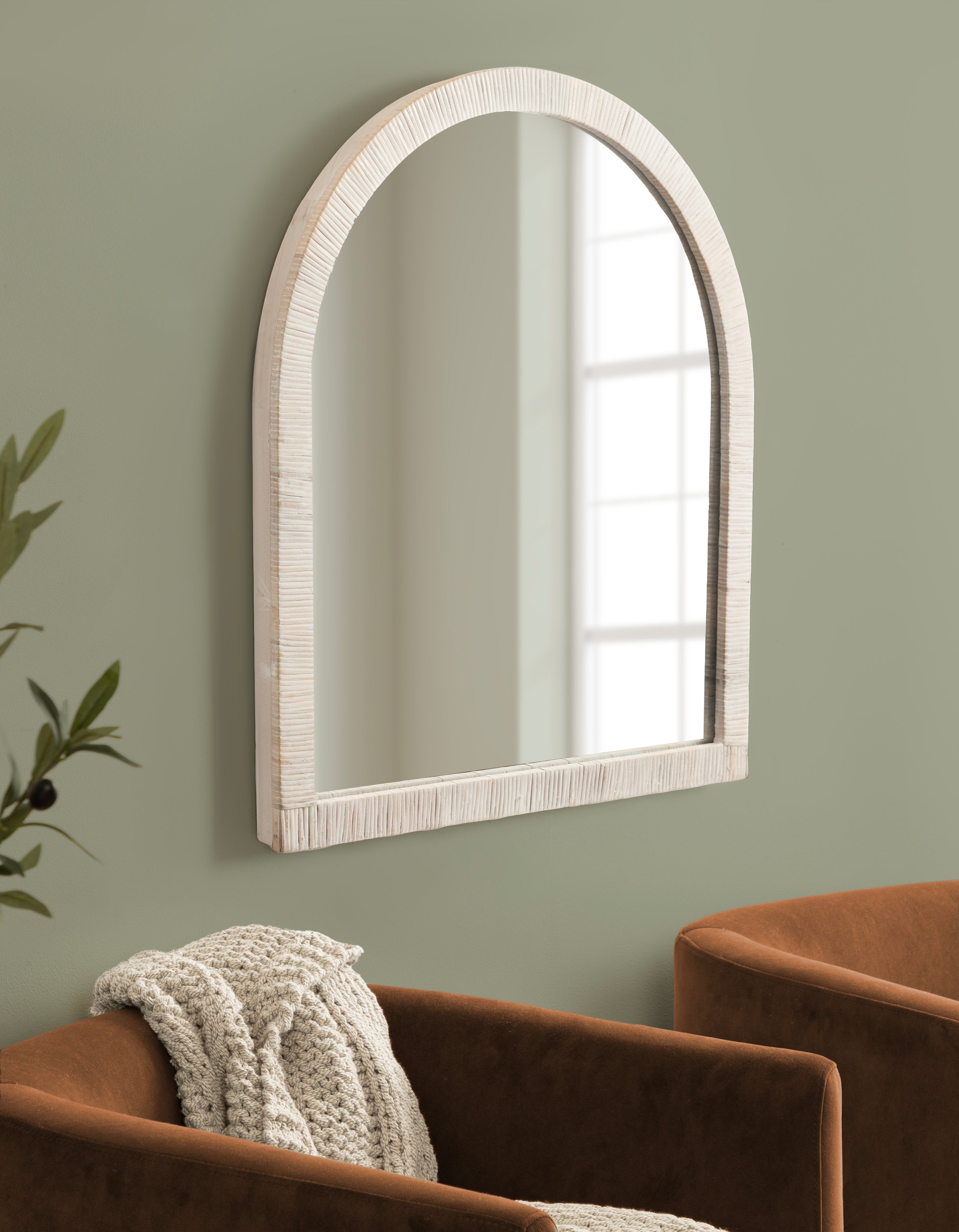 Rahfy Arch Framed Wall Mirror – alternate product view