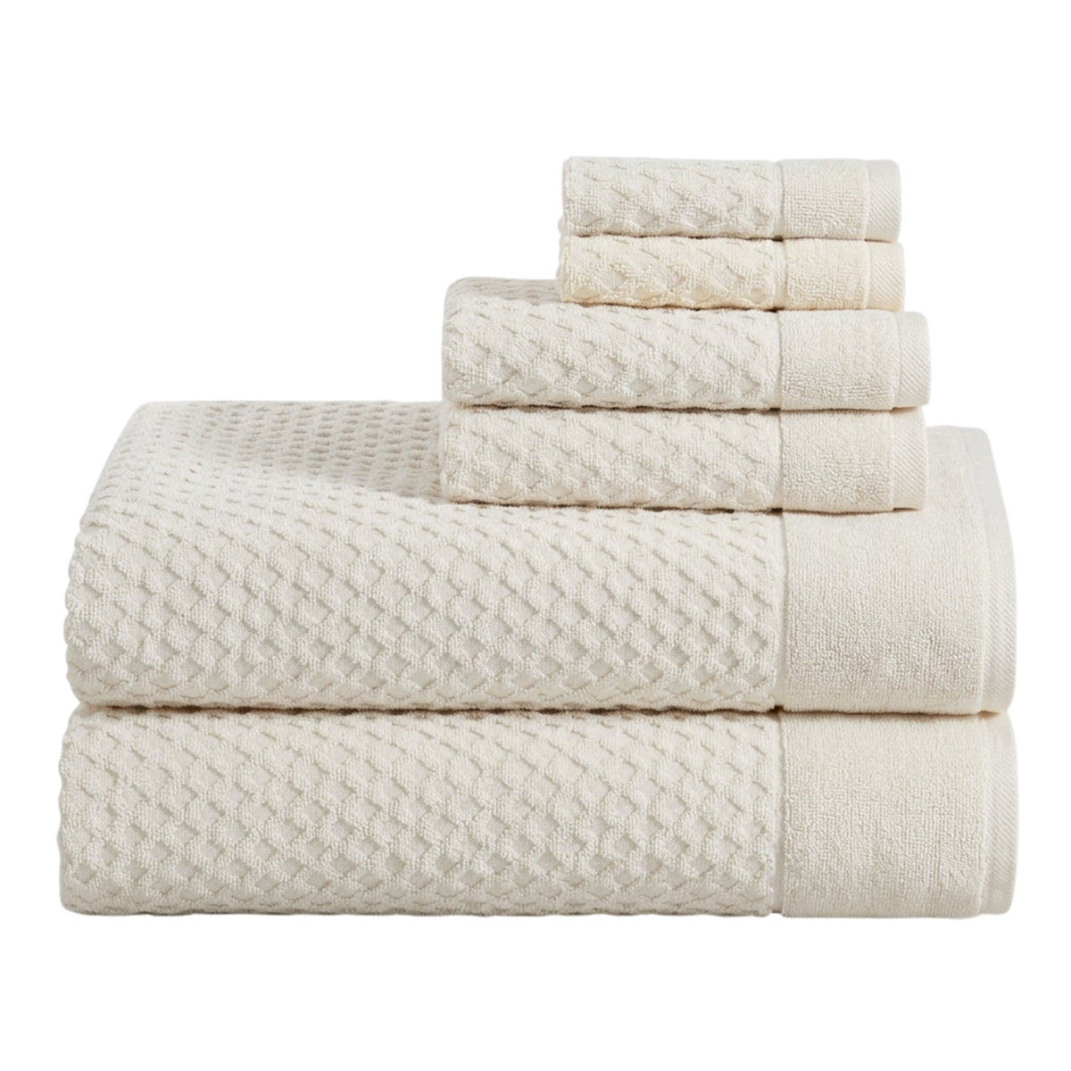 Grayson Cotton Diamond Waffle Towel Collection