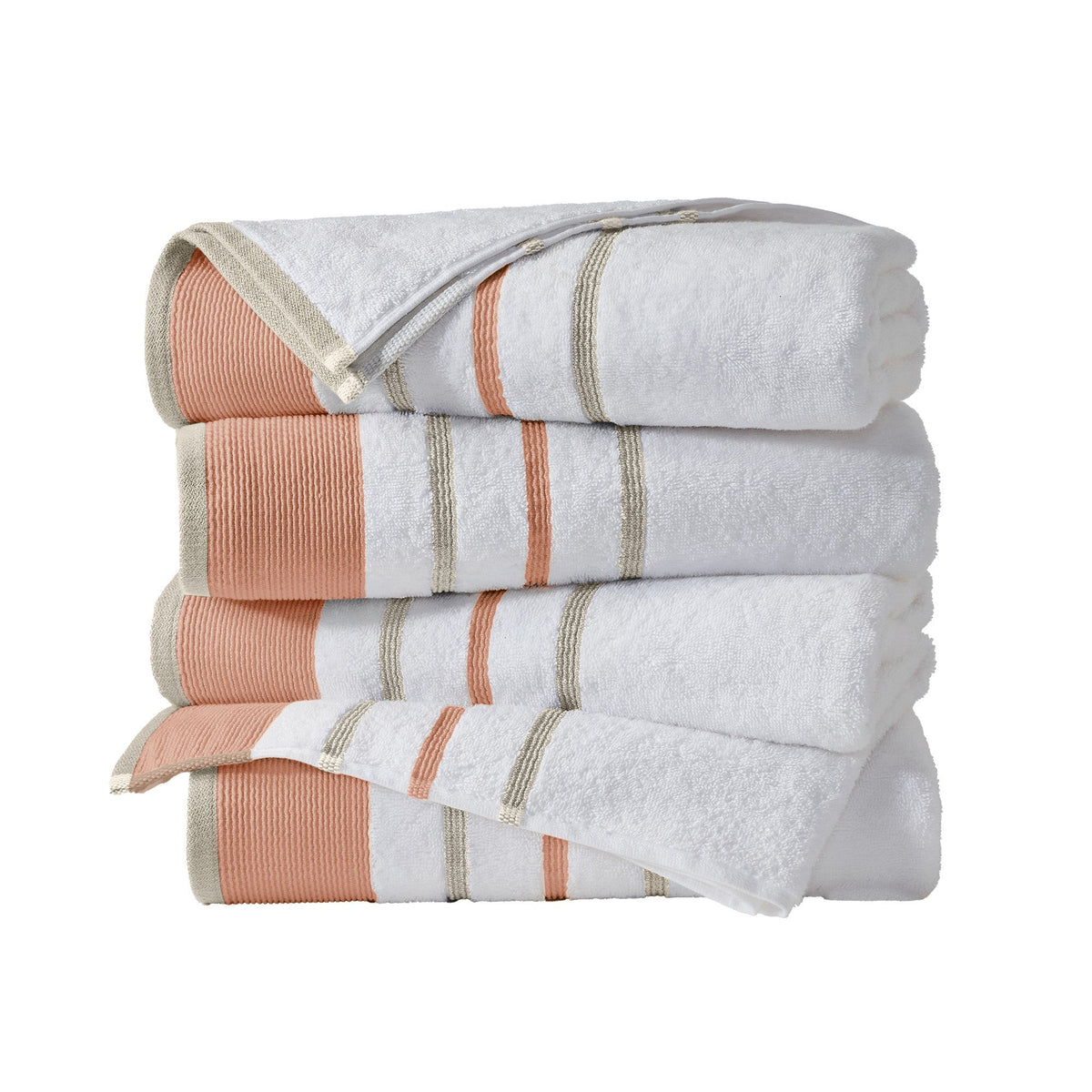 Noelle Decorative Stripe Cotton Towel Collection