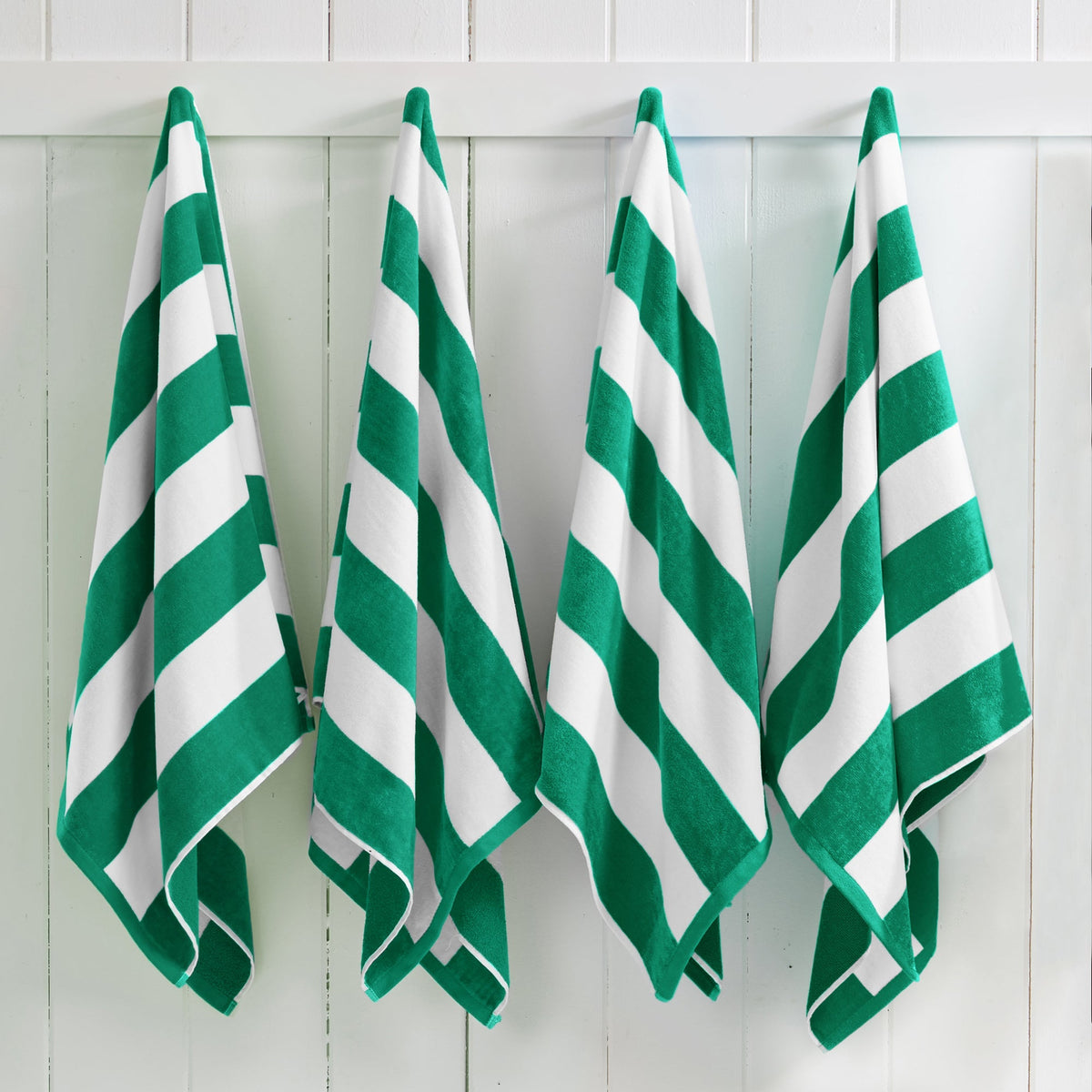 Novia Cotton Velour Cabana Stripe Beach Towels