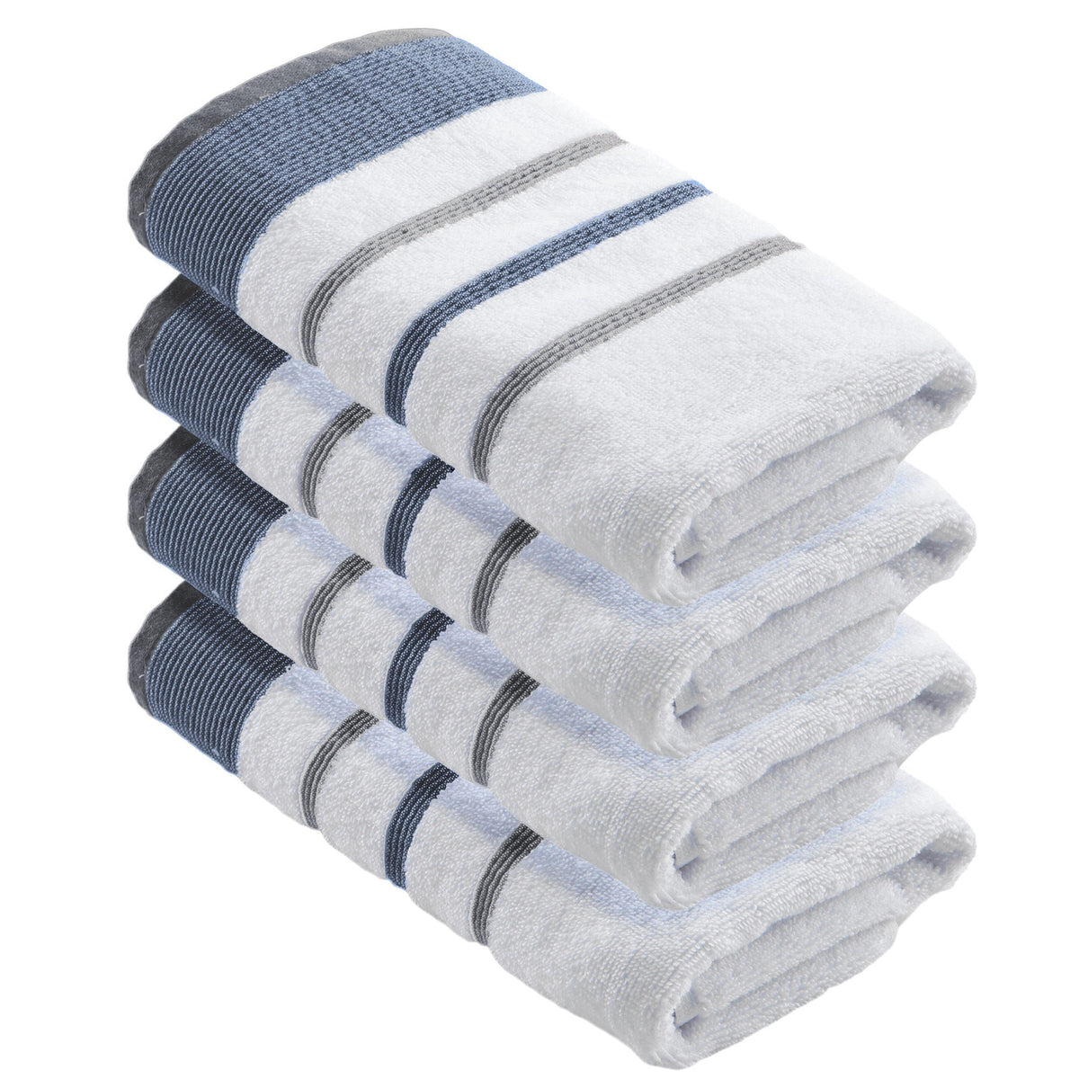 Noelle Decorative Stripe Cotton Towel Collection