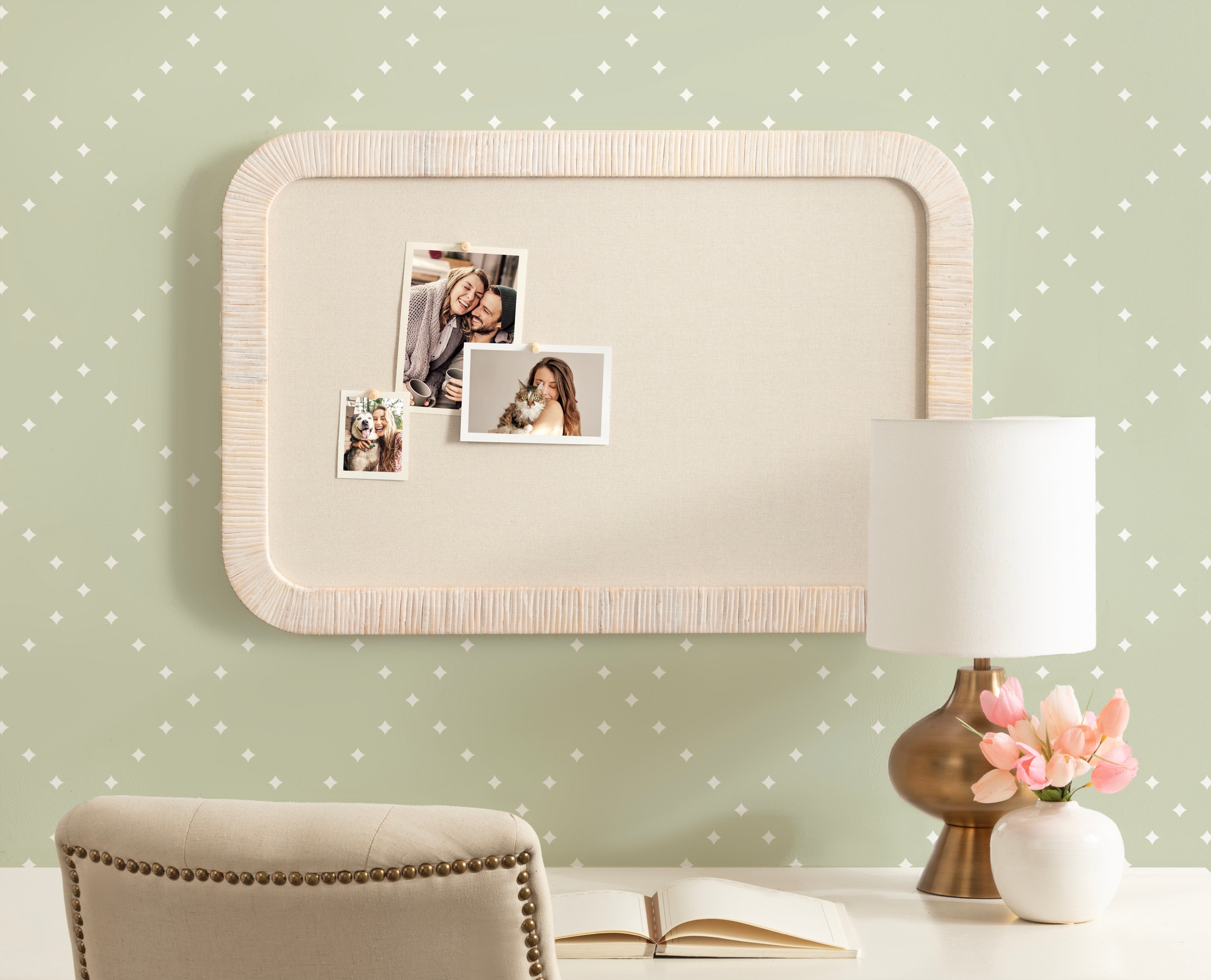 Rahfy Framed Fabric Pinboard – alternate product view