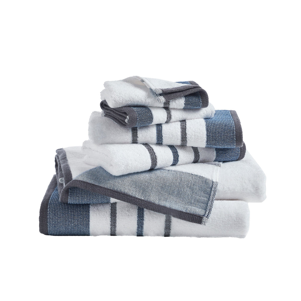 Noelle Decorative Stripe Cotton Towel Collection