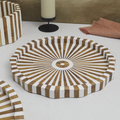 Lyra large 24-inch square inlay serving tray