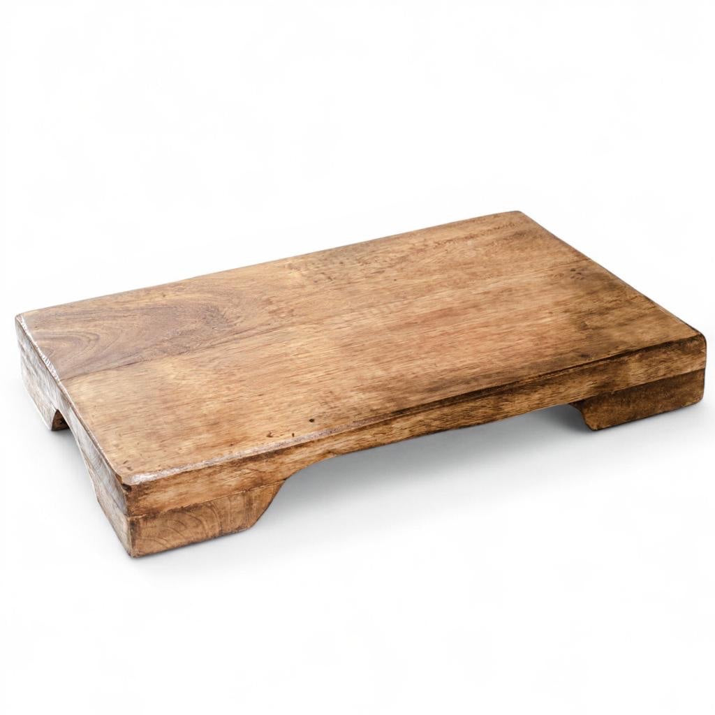 Mango wood display pedestal