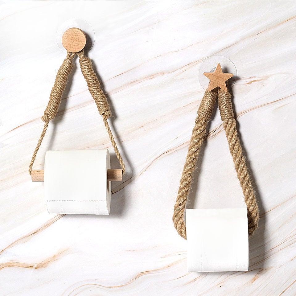 Wooden Hanging Toilet Paper Holder – alternate product view