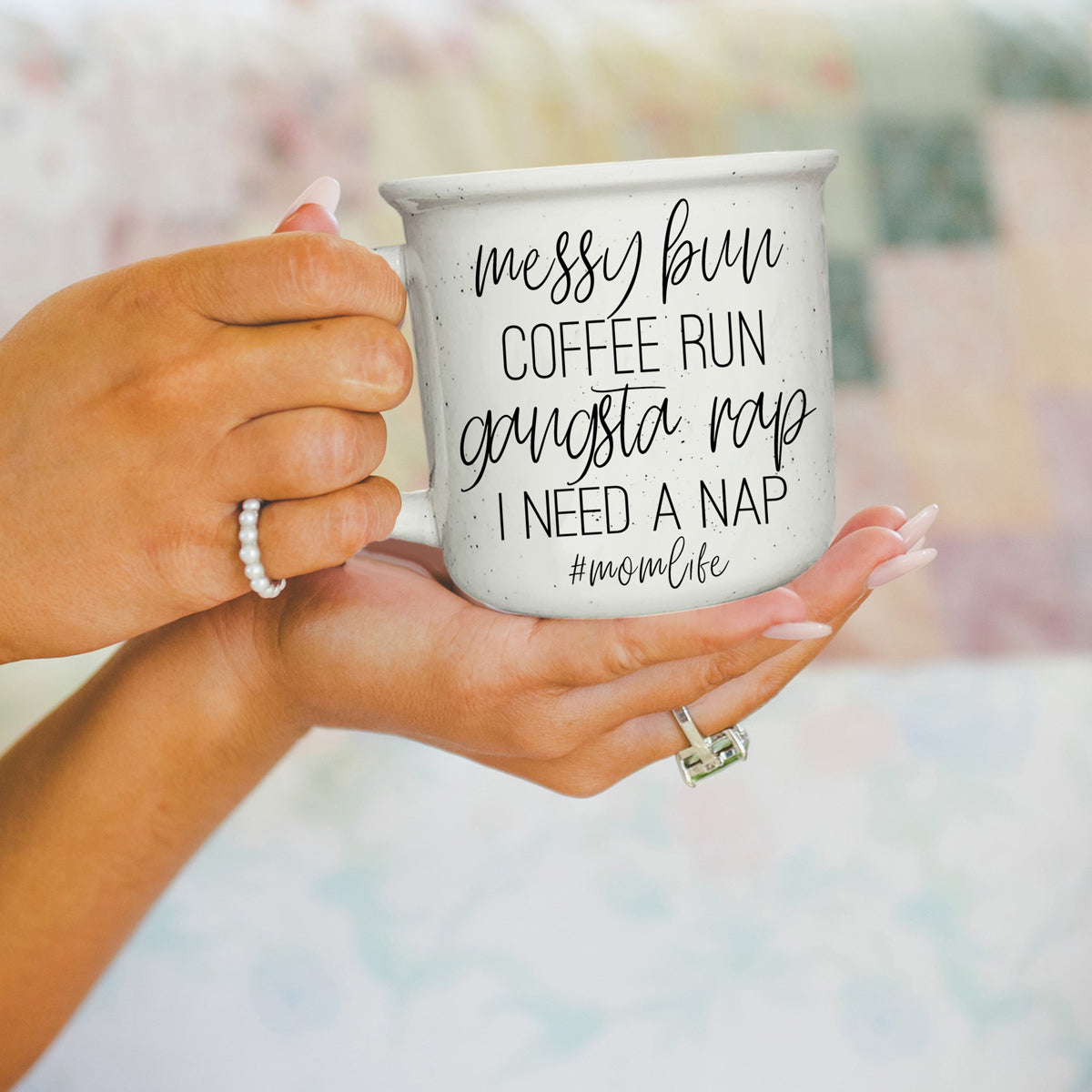 Messy Bun Coffee Run 14 oz Ceramic Mug