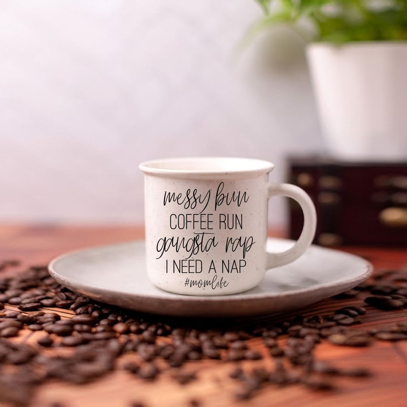 Messy Bun Coffee Run 14 oz Ceramic Mug