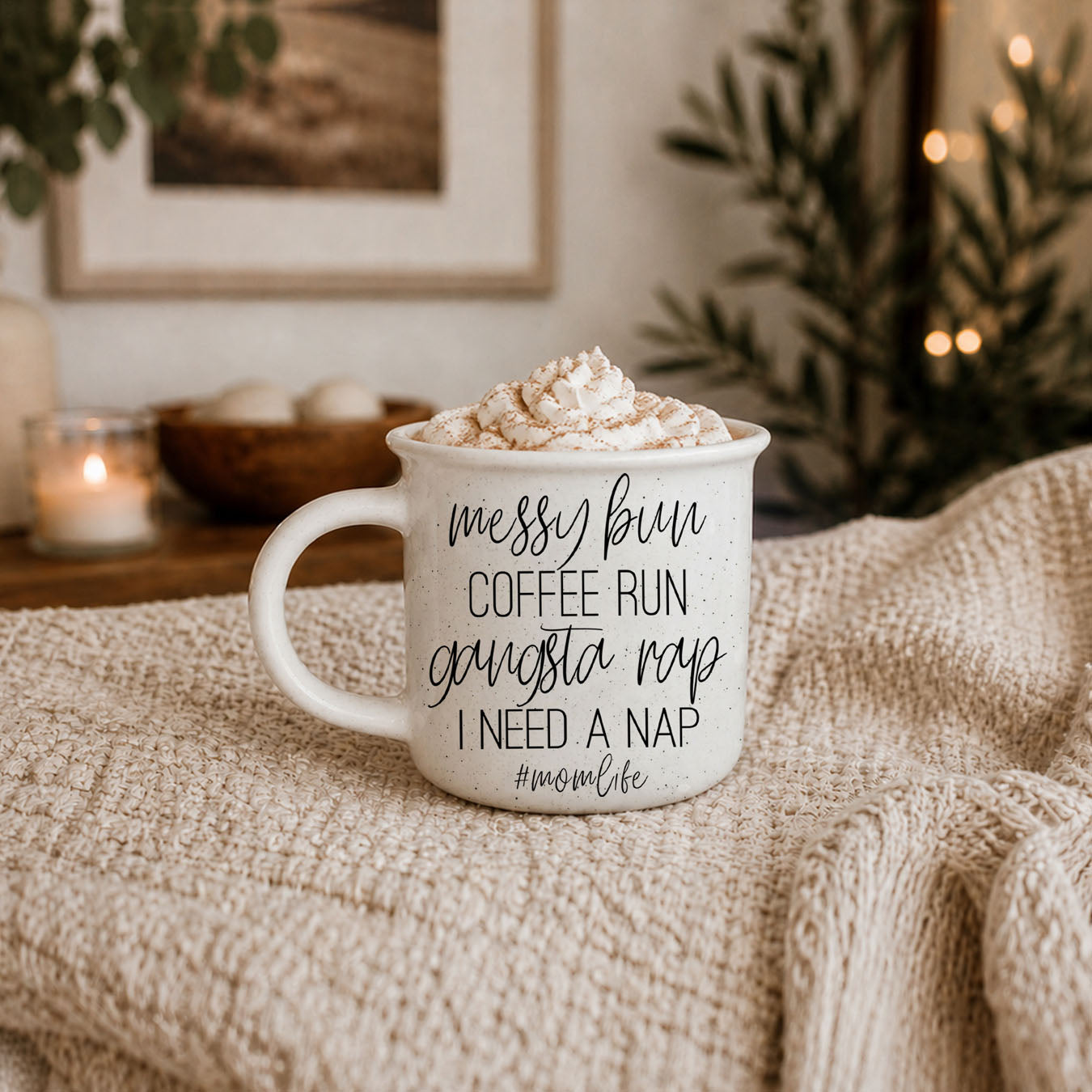 Messy Bun Coffee Run 14 oz Ceramic Mug