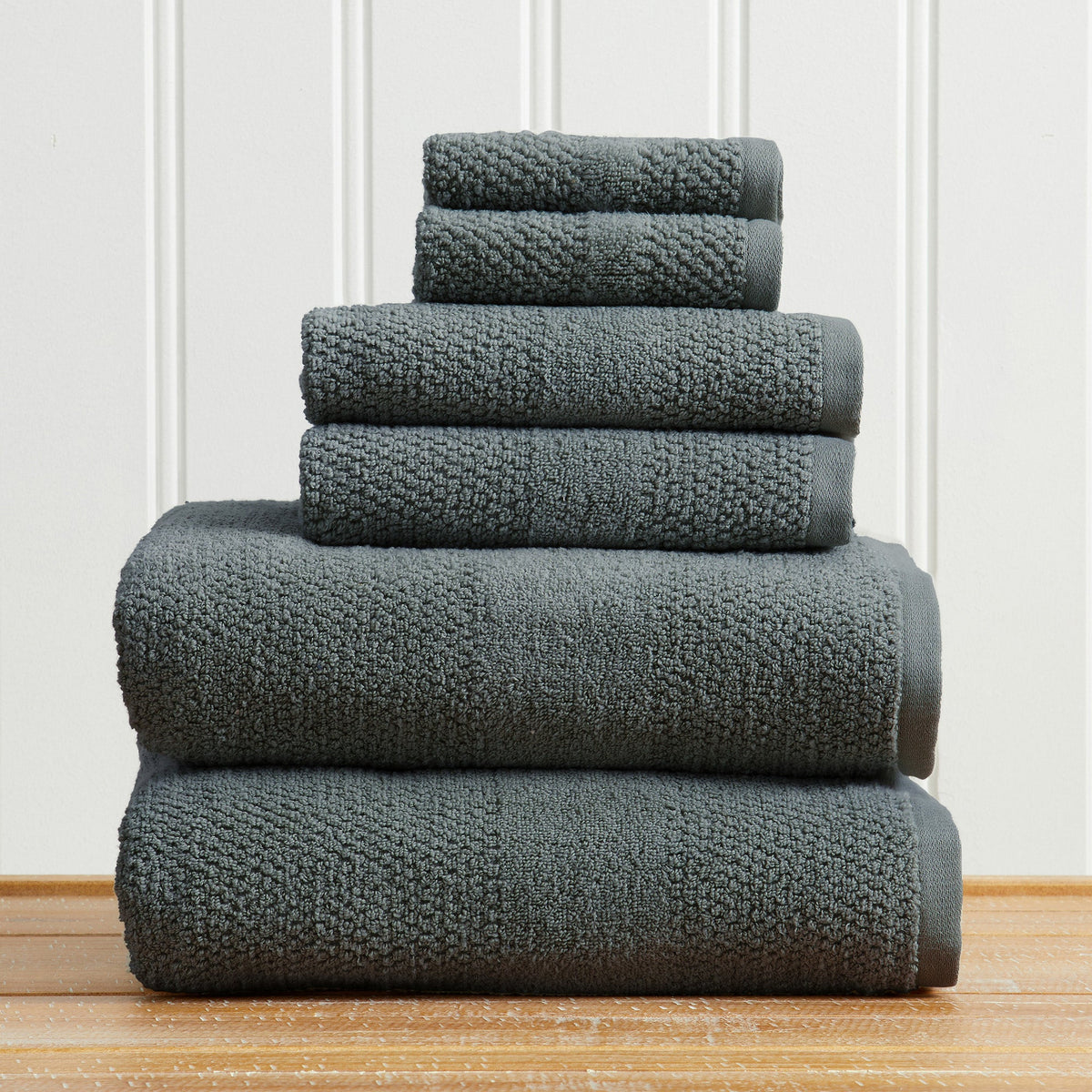Marbella Textured Cotton Bath Towel Collection