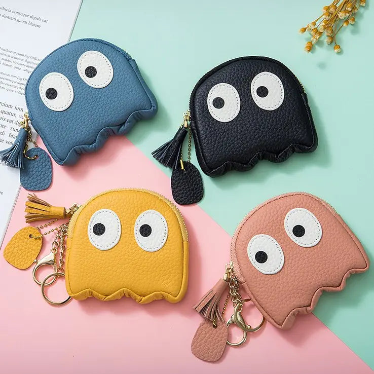 Mini Genuine Leather Cowhide Coin Purse
