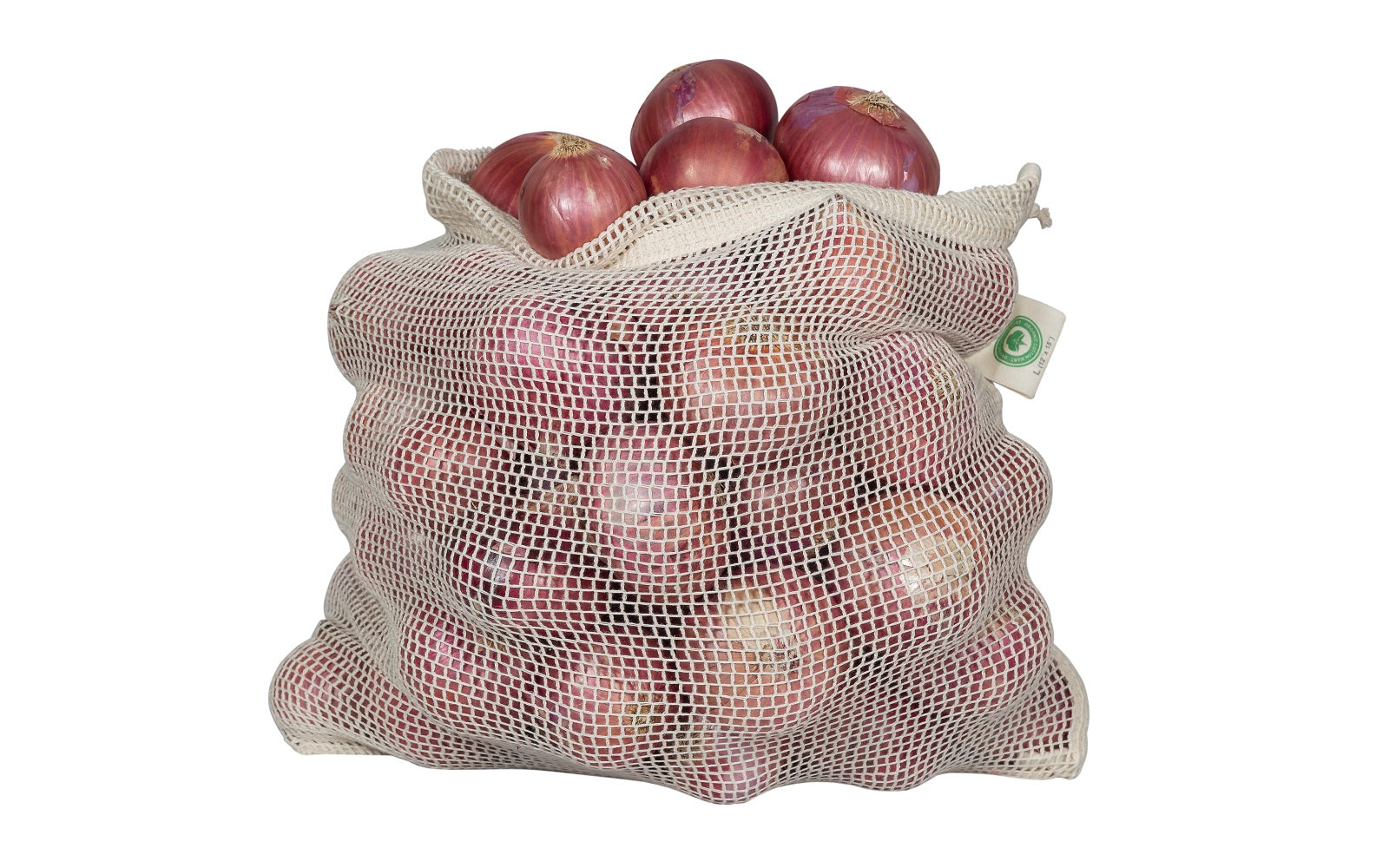 Reusable produce bags with tare labels