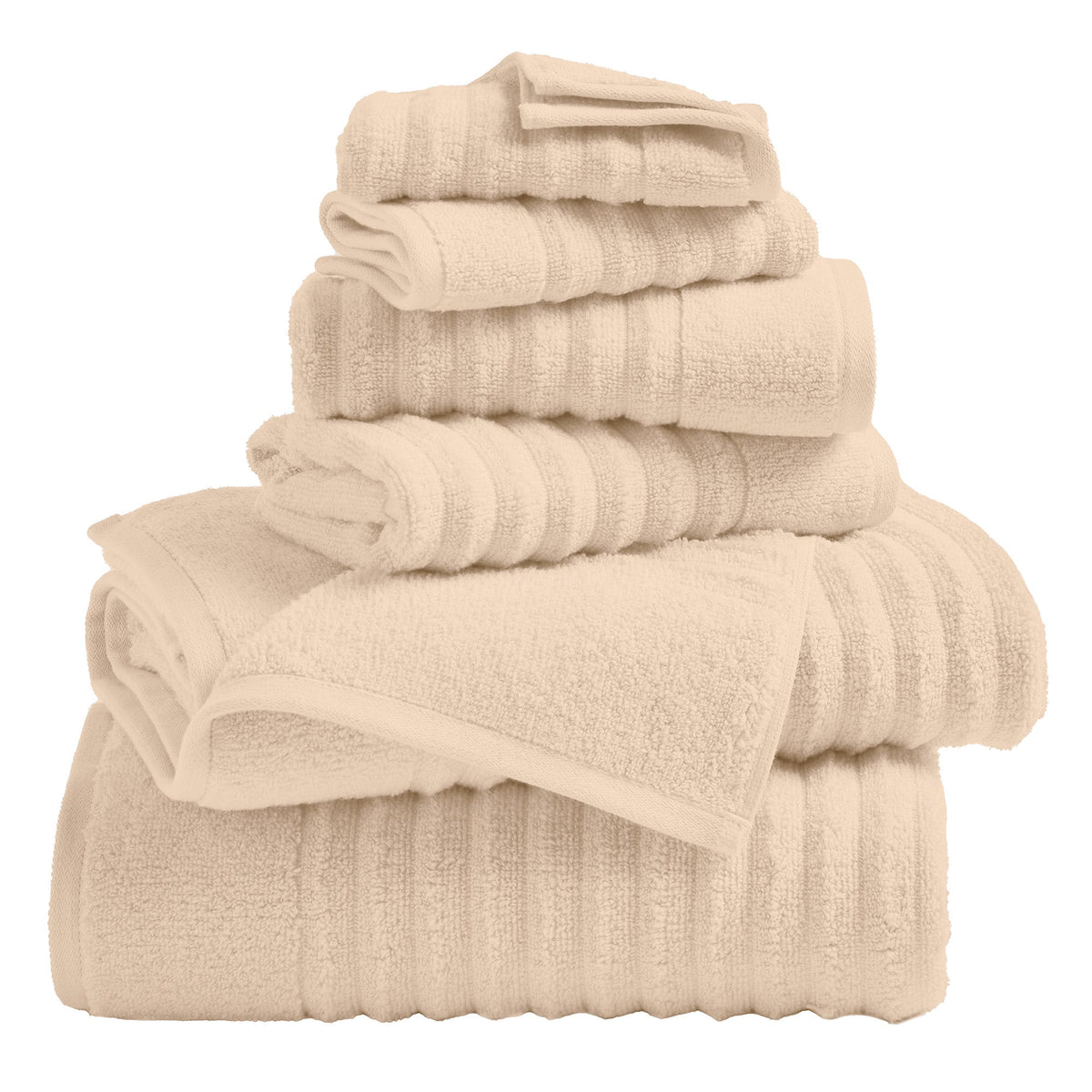 Karina Ribbed Combed Cotton Towel Collection