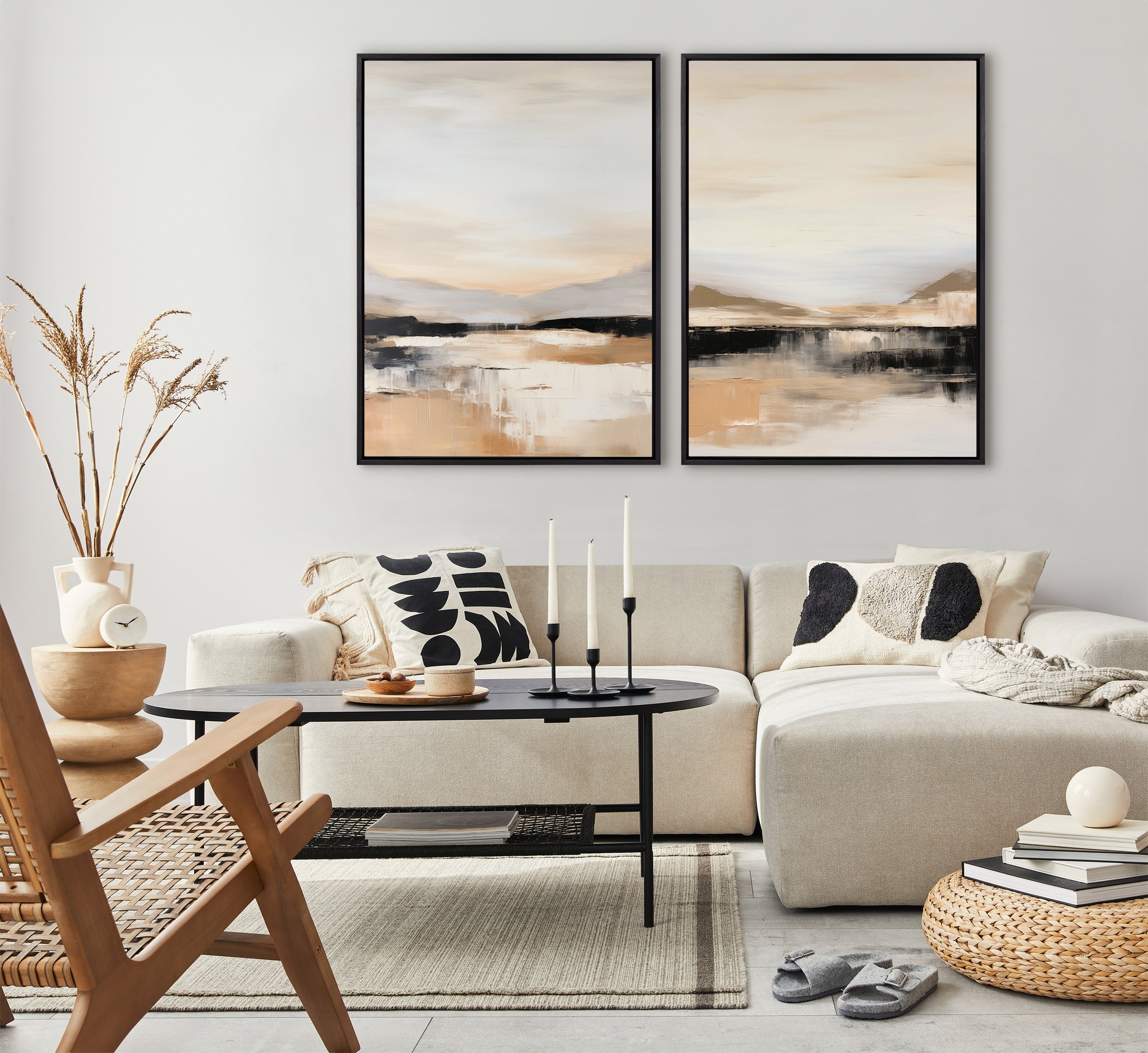 Sylvie Peaceful Landscape II Framed Canvas by Amy Lighthall