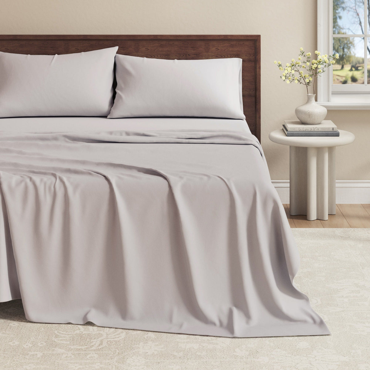 100% Organic Cotton Jersey Knit Sheet Set