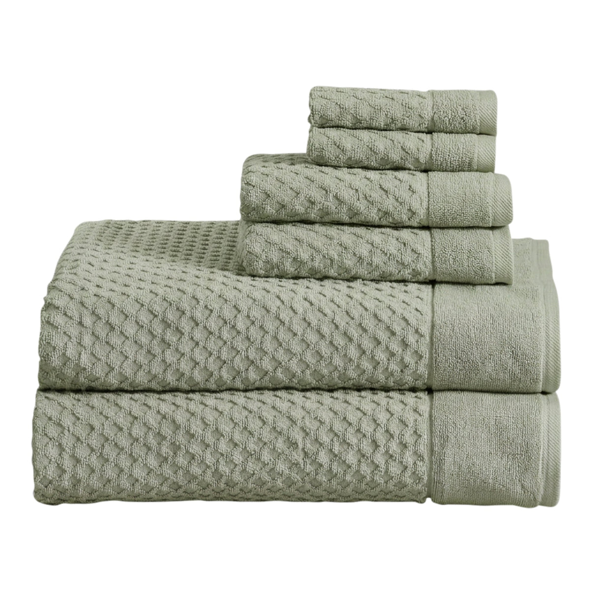 Grayson Cotton Diamond Waffle Towel Collection