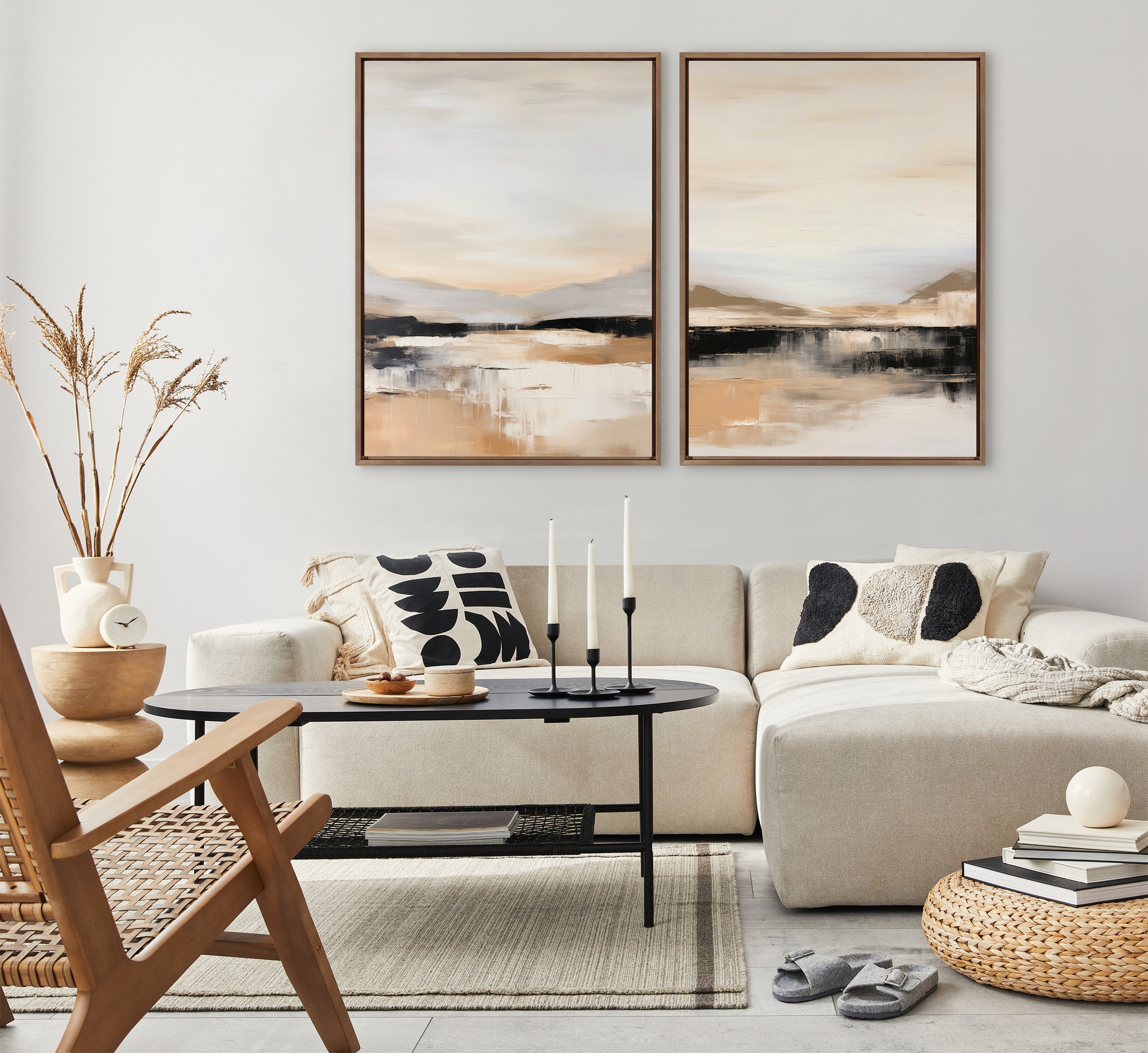 Sylvie Peaceful Landscape II Framed Canvas by Amy Lighthall