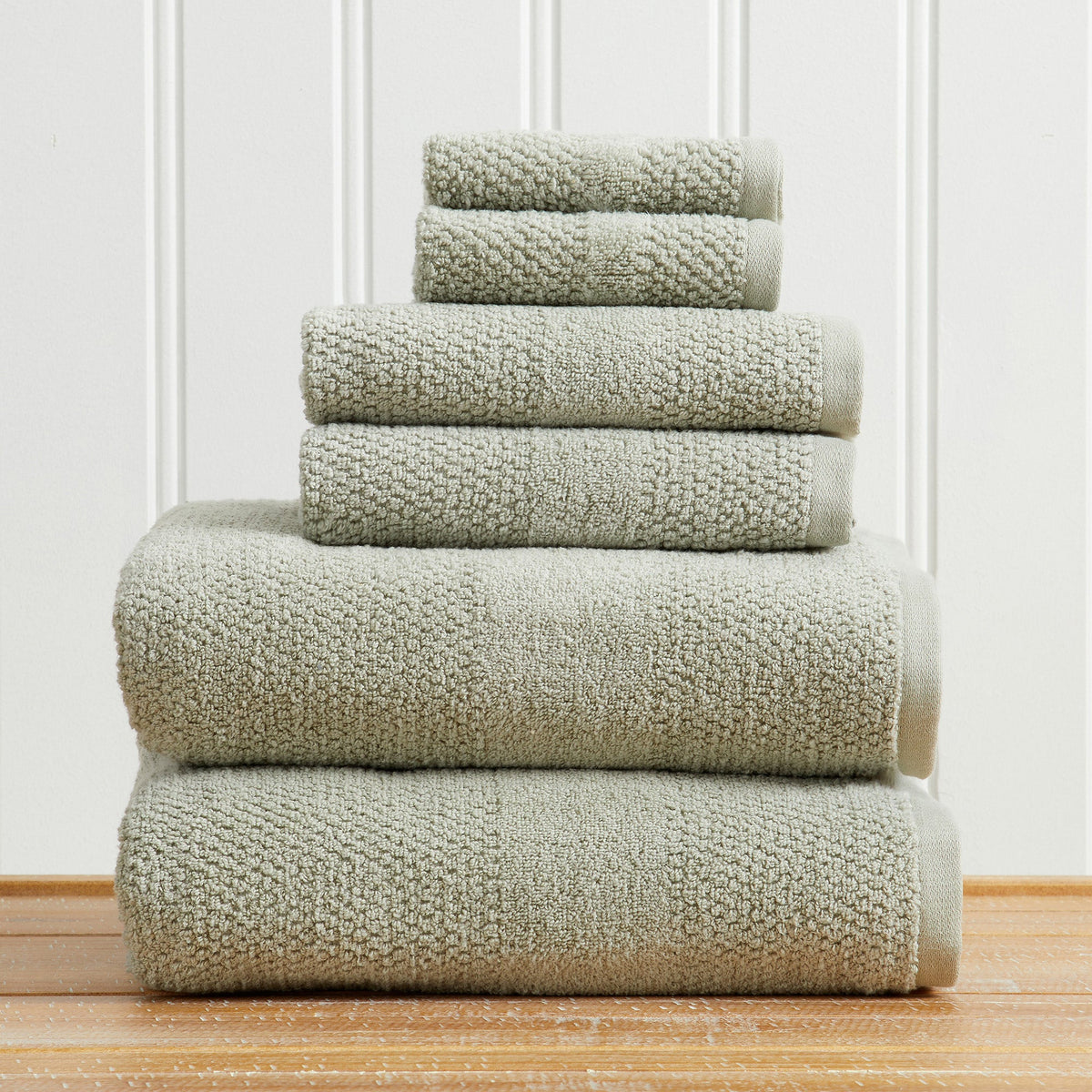 Marbella Textured Cotton Bath Towel Collection