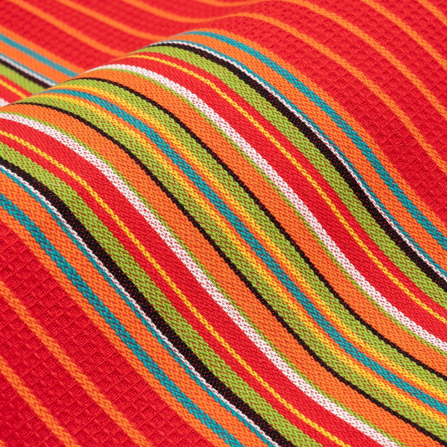 Salsa Stripe Cotton Kitchen Towels — Set of 6 – alternate product view