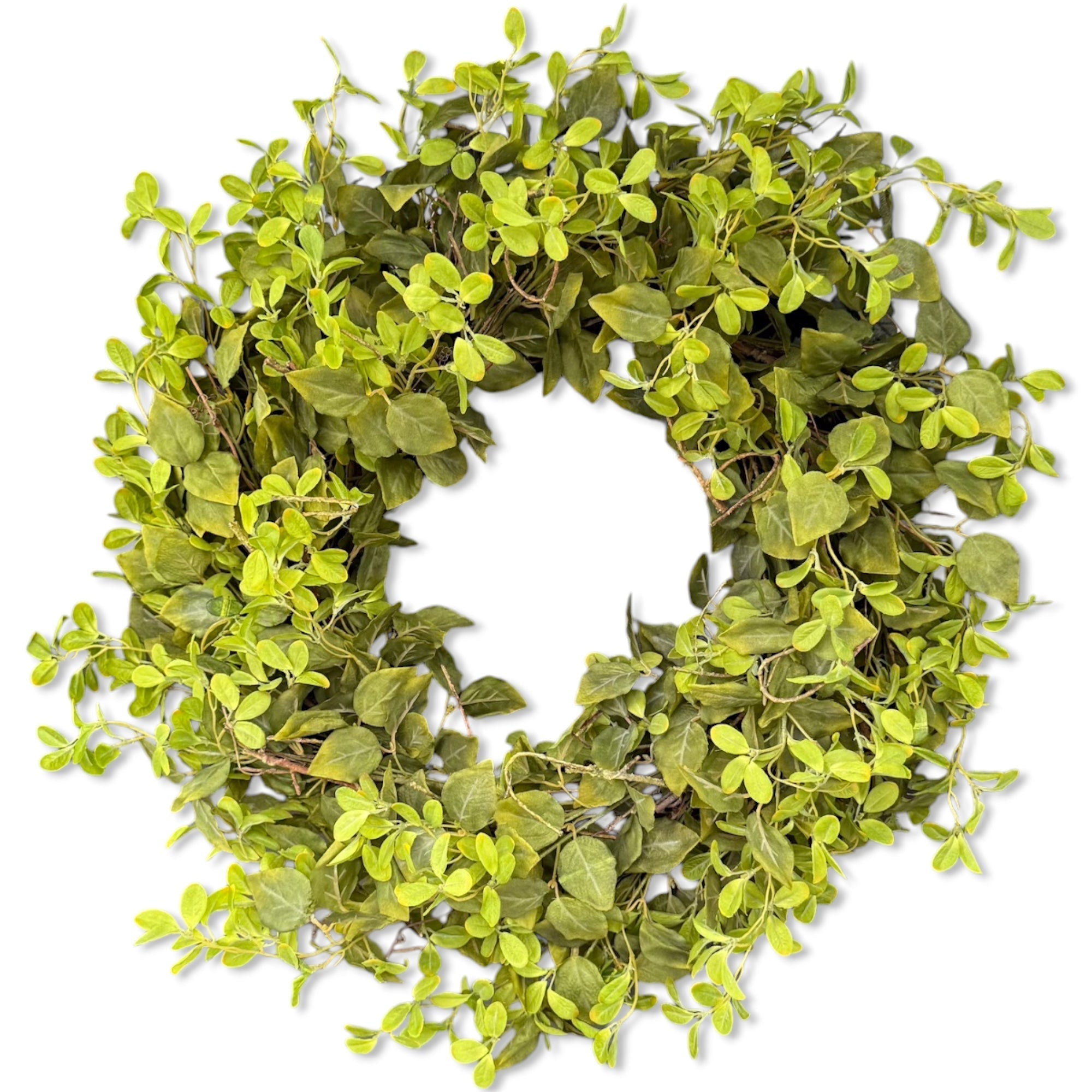 Mixed green foliage wreath