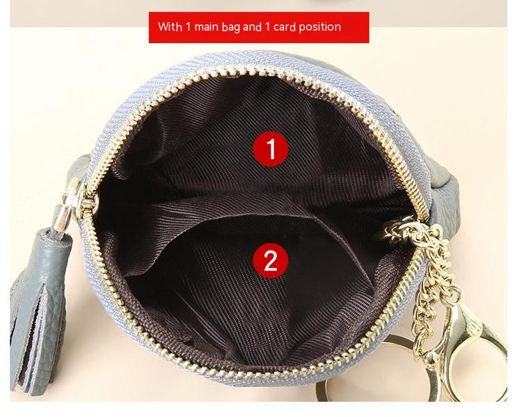 Mini Genuine Leather Cowhide Coin Purse