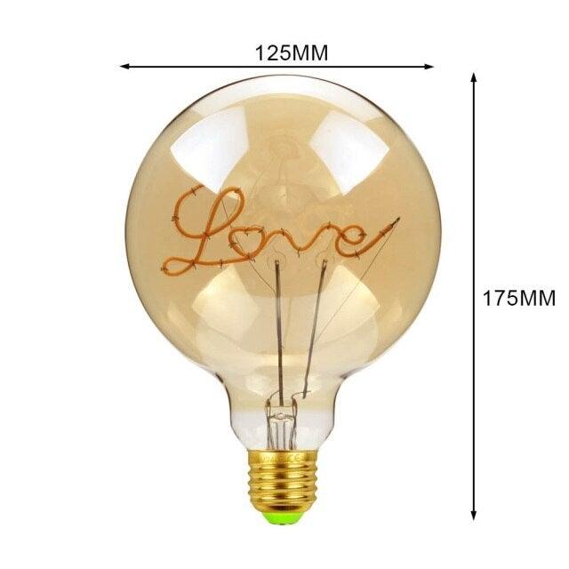 G125 Decorative Filament Globe Bulb