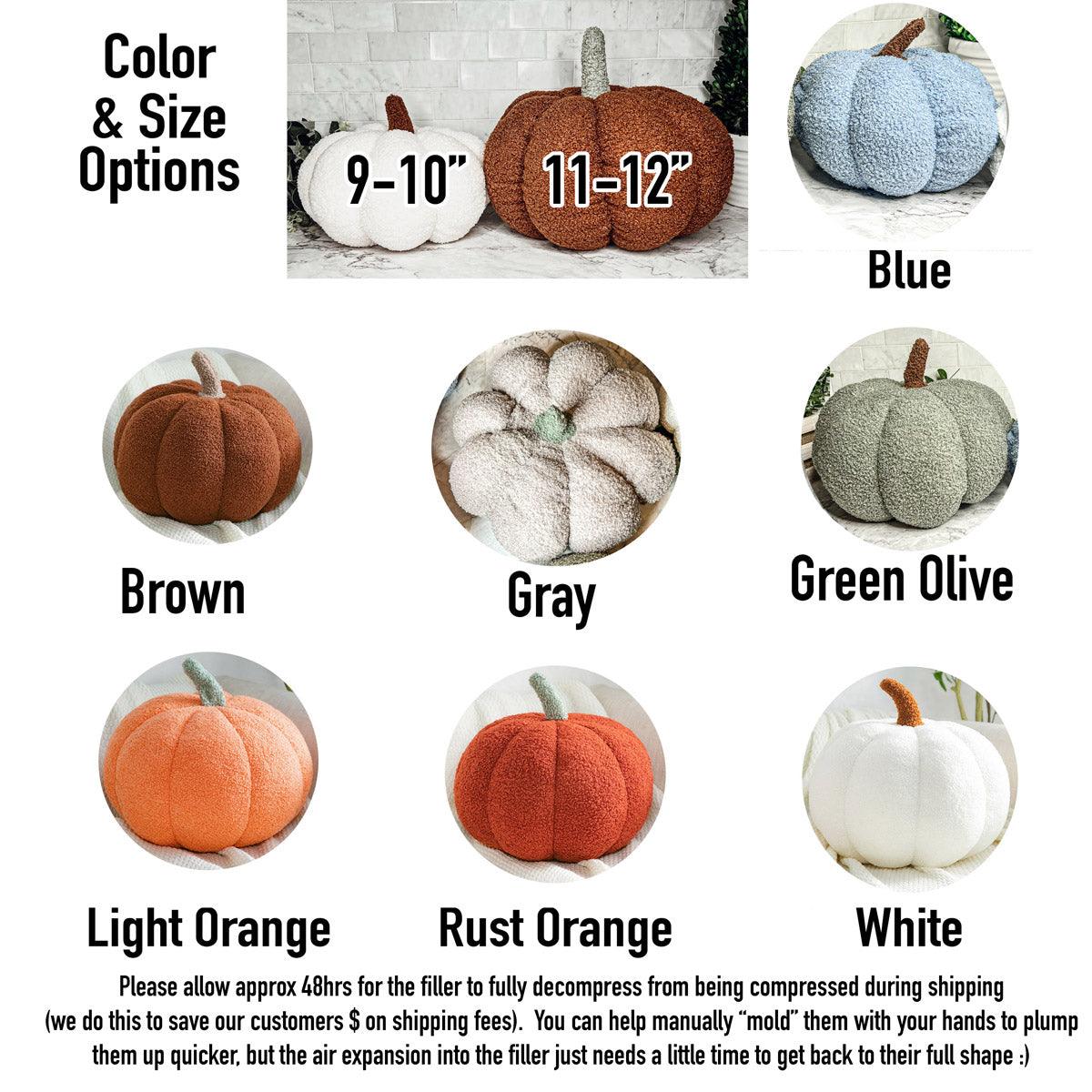 Blair Plush Pumpkin Pillow