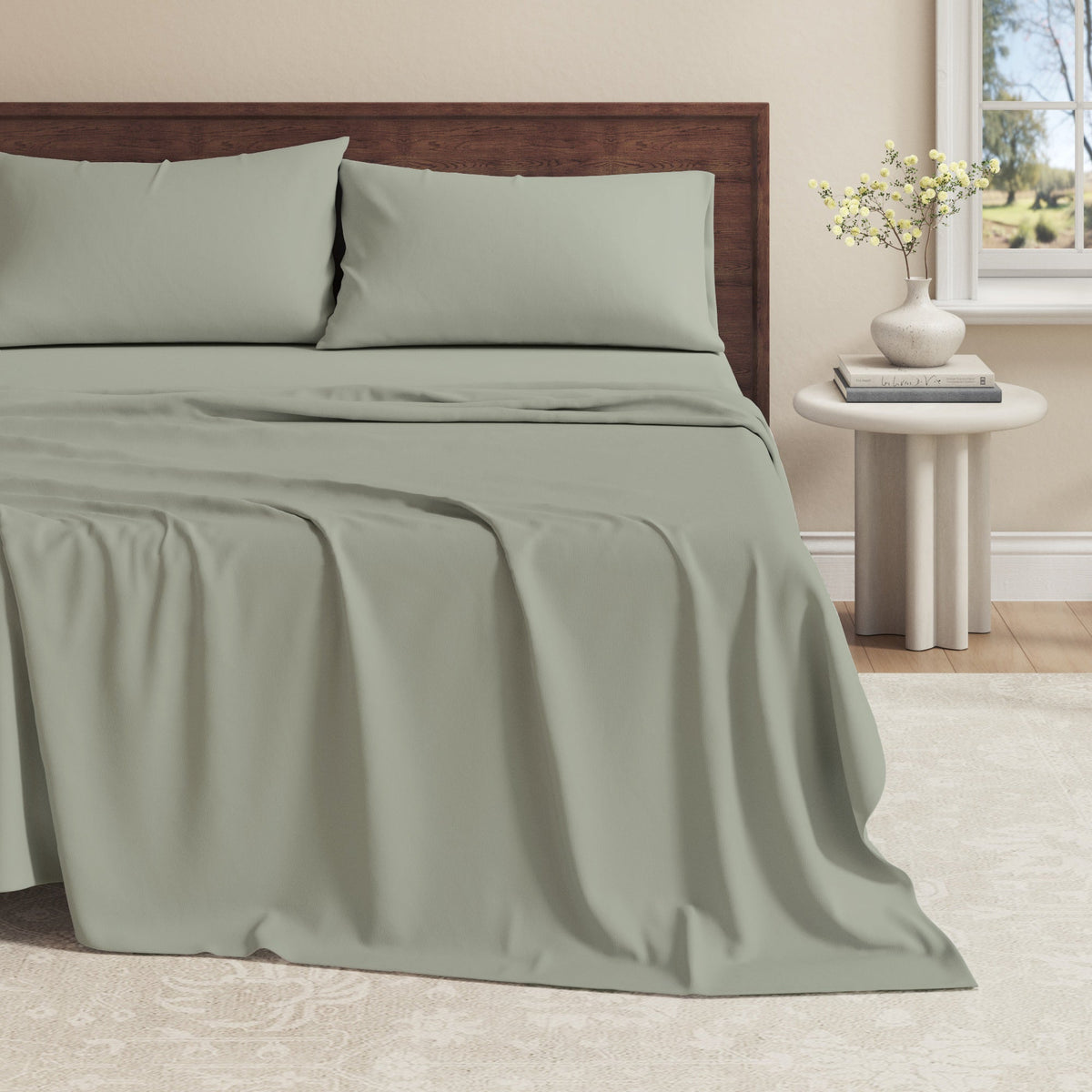 100% Organic Cotton Jersey Knit Sheet Set