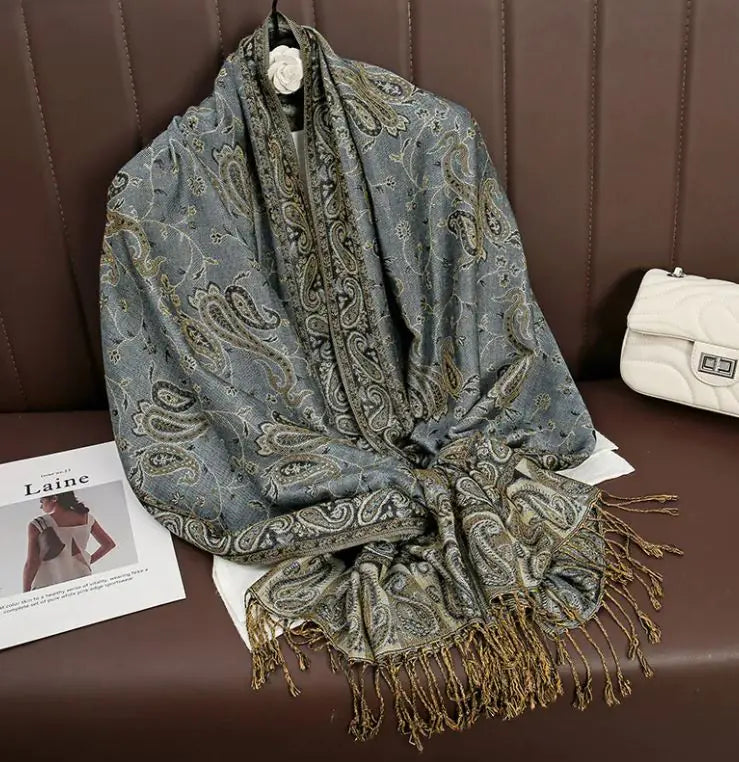 Printed cashmere shawl