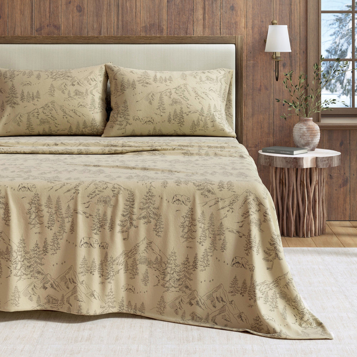 Stratton Turkish Cotton Winter Flannel Sheet Set