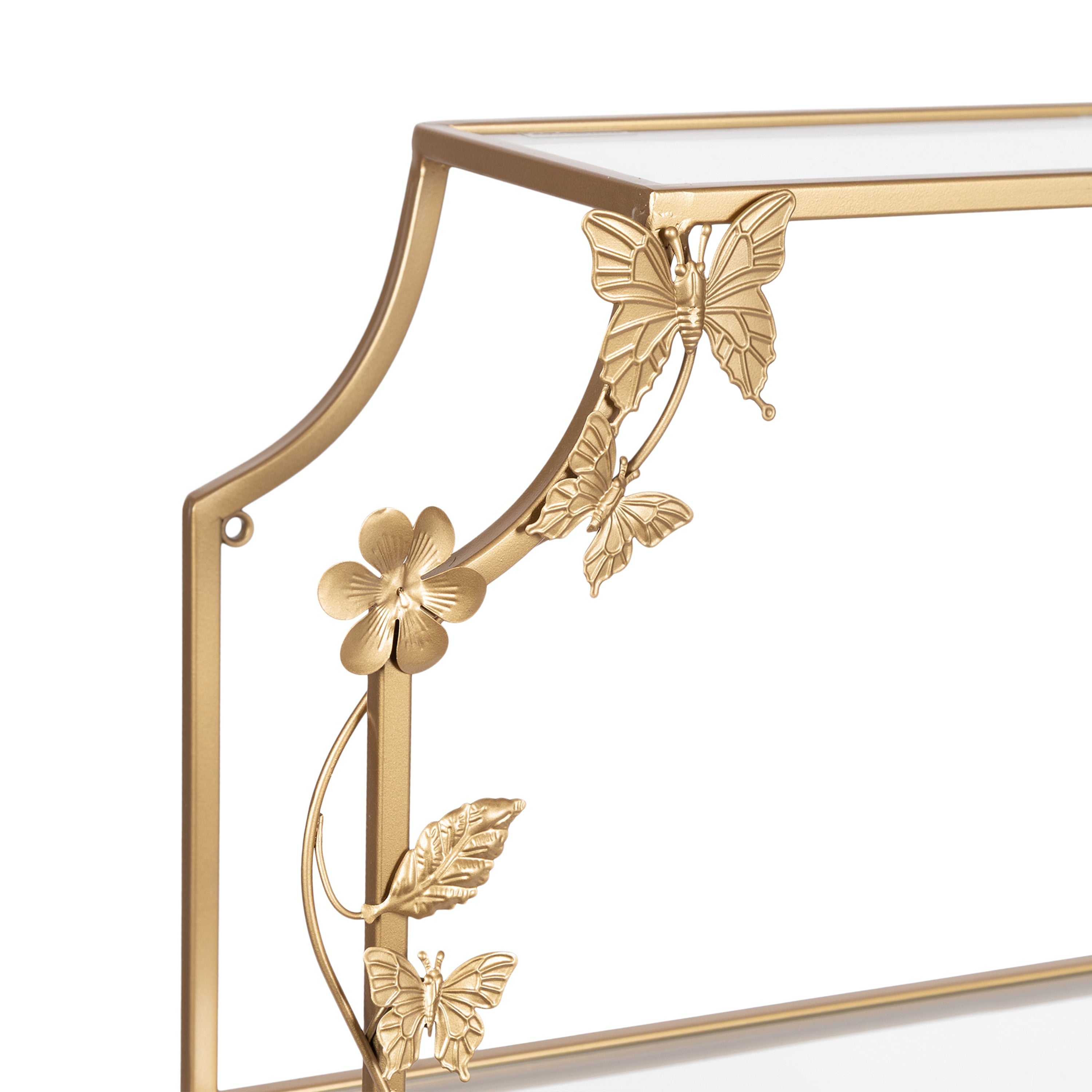 Rosella Floral Tiered Metal Shelf – alternate product view