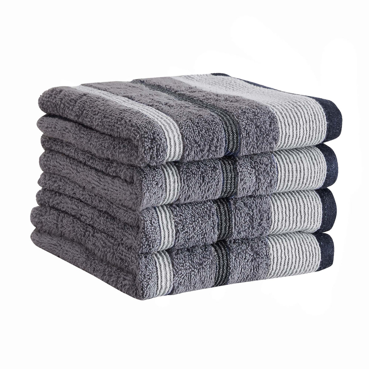 Noelle Decorative Stripe Cotton Towel Collection