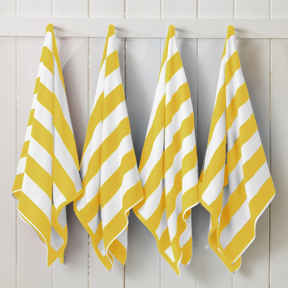 Novia Cotton Velour Cabana Stripe Beach Towels