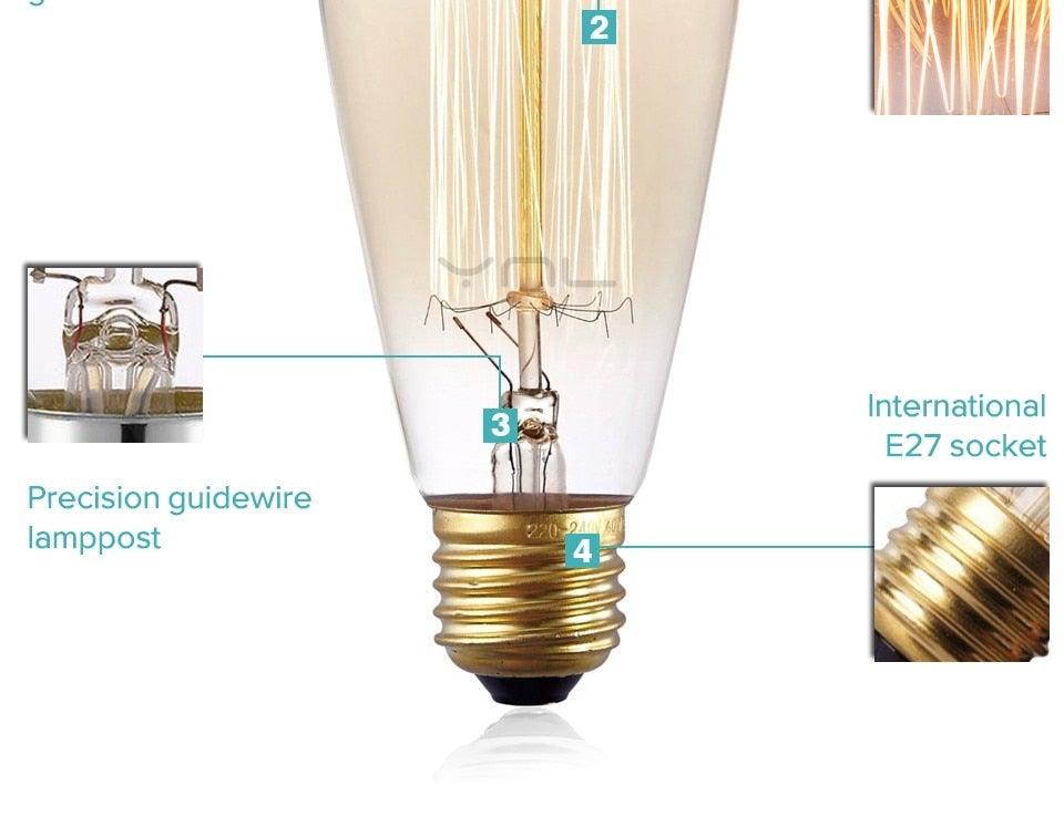 Vintage Edison Filament Bulb Collection