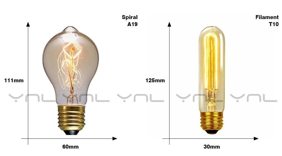 Vintage Edison Filament Bulb Collection