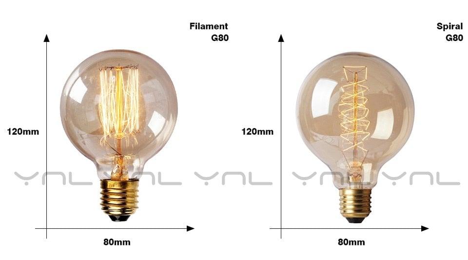 Vintage Edison Filament Bulb Collection