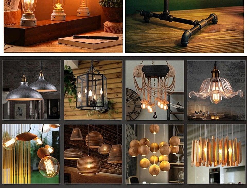 Vintage Edison Filament Bulb Collection