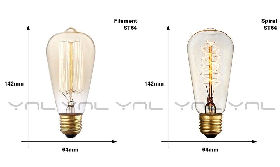 Vintage Edison Filament Bulb Collection