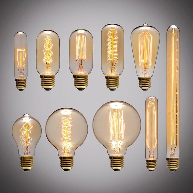 Vintage Edison filament bulb collection by Stevvex