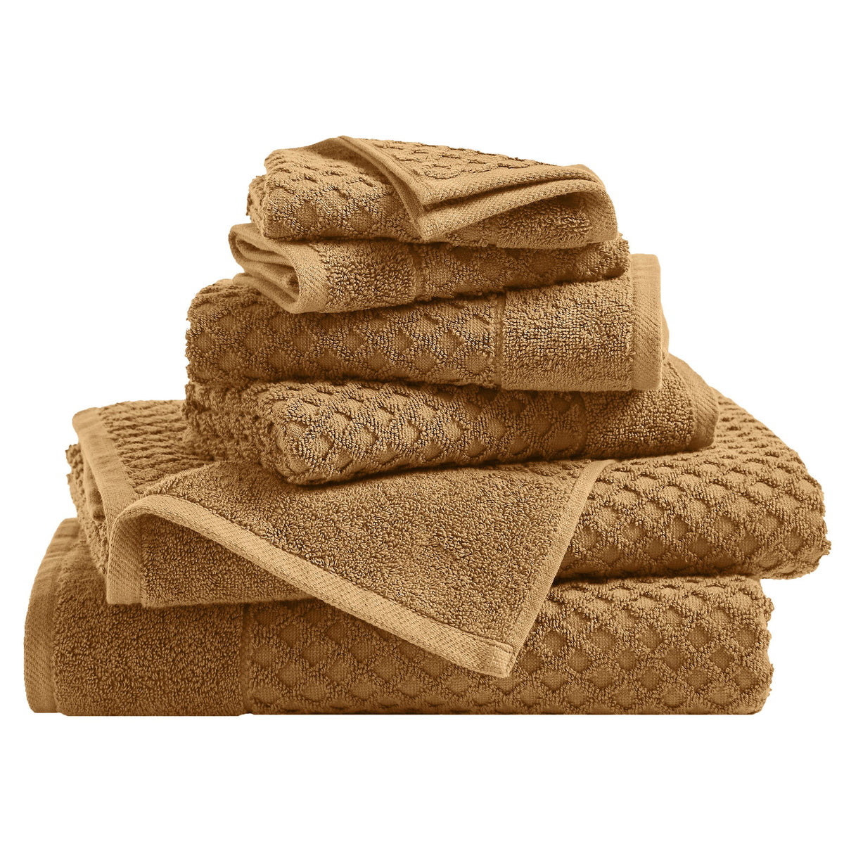 Grayson Cotton Diamond Waffle Towel Collection