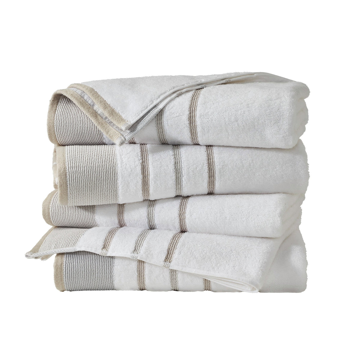 Noelle Decorative Stripe Cotton Towel Collection