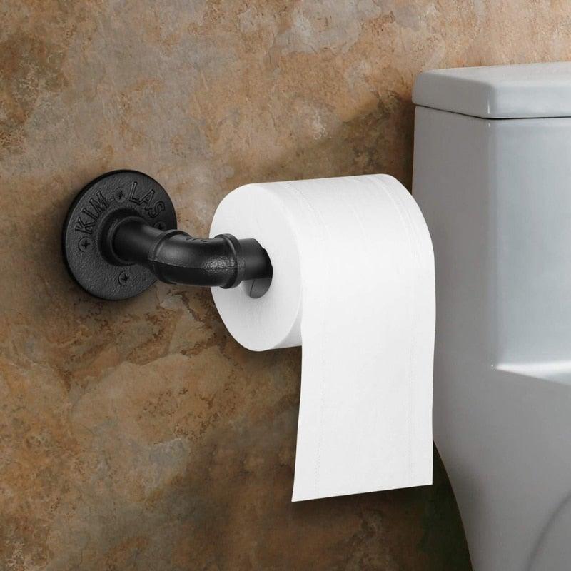 Industrial Pipe Wall-Mounted Toilet Paper Holder – alternate product view