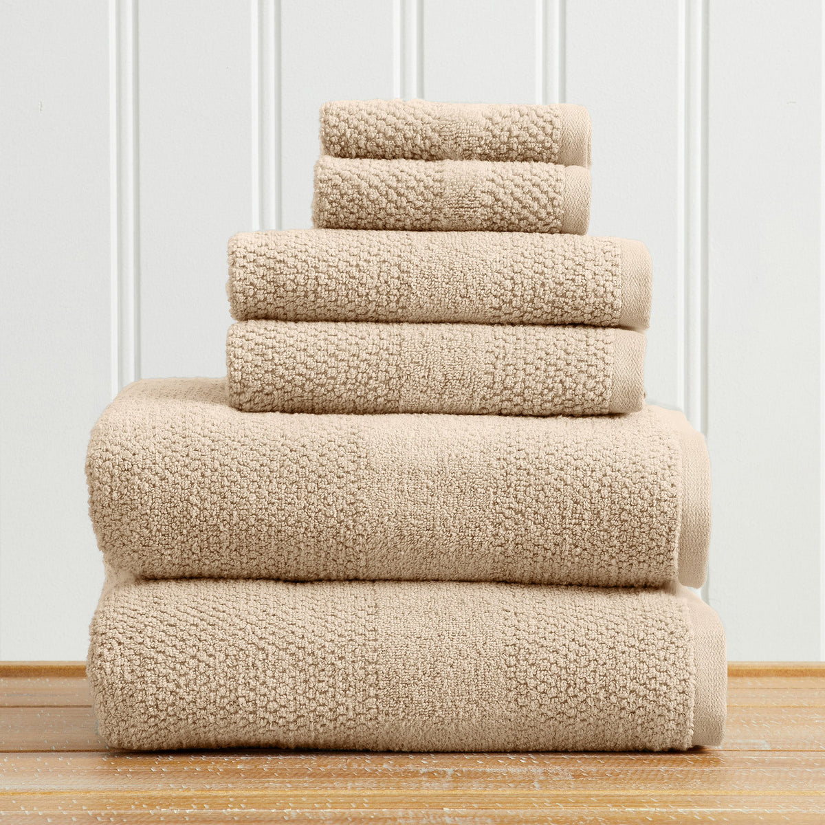 Marbella Textured Cotton Bath Towel Collection