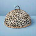 Safirah black and natural bamboo food cloche