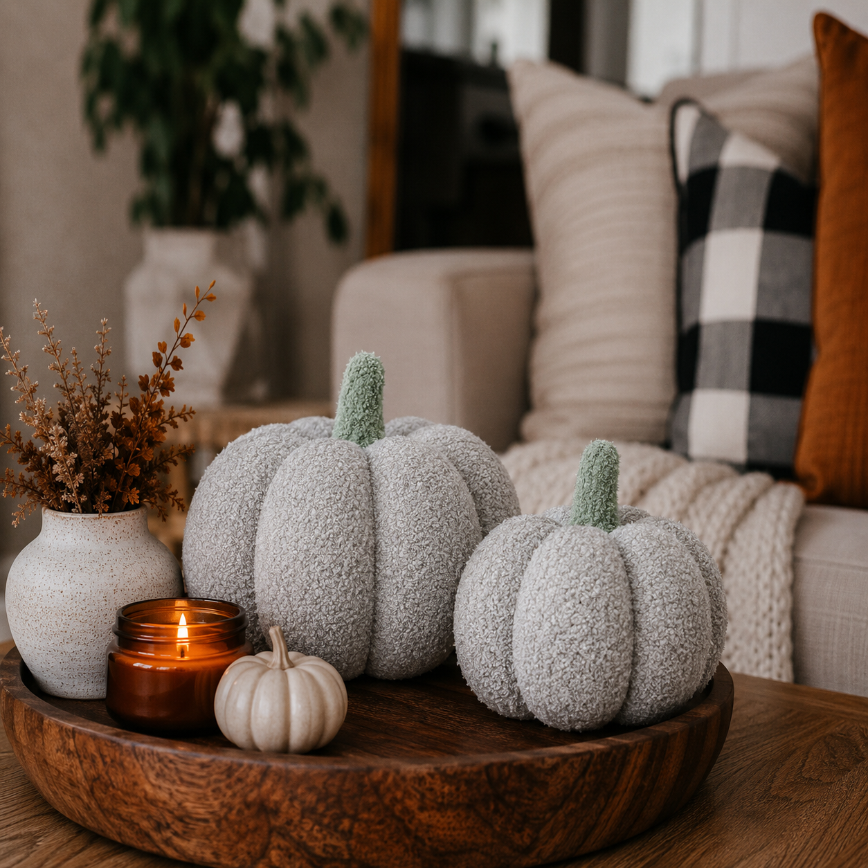 Blair Plush Pumpkin Pillow