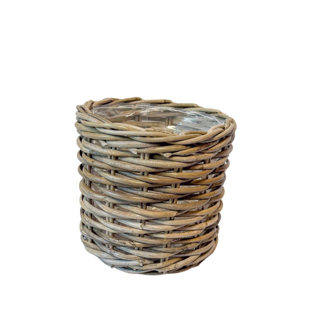 Rattan Planter Basket with Plastic Liner