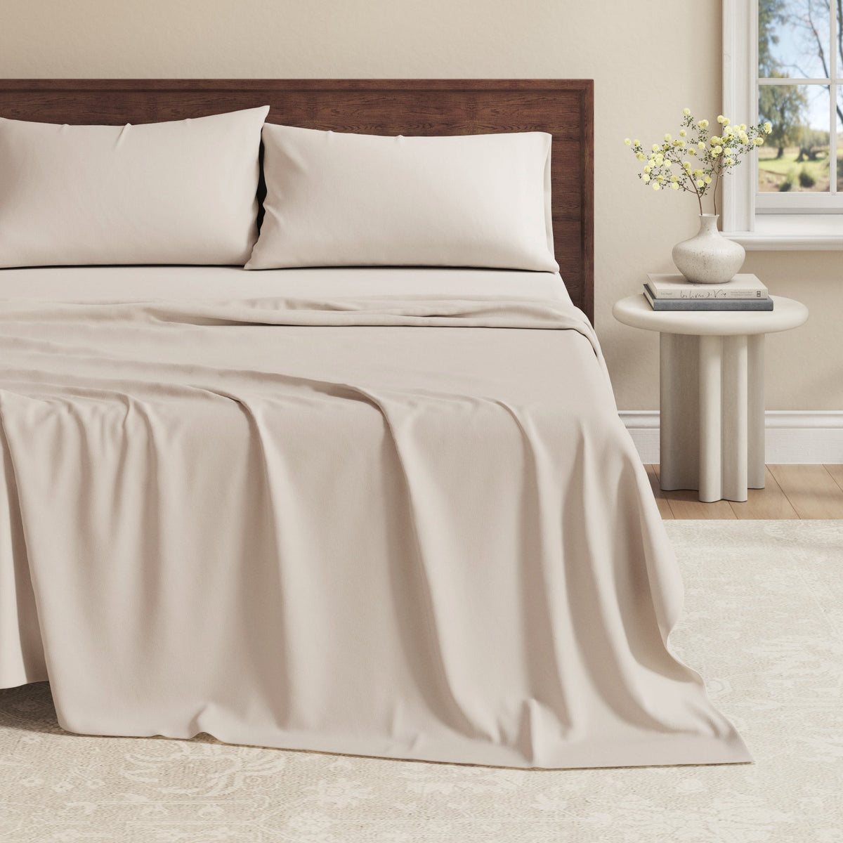 100% Organic Cotton Jersey Knit Sheet Set