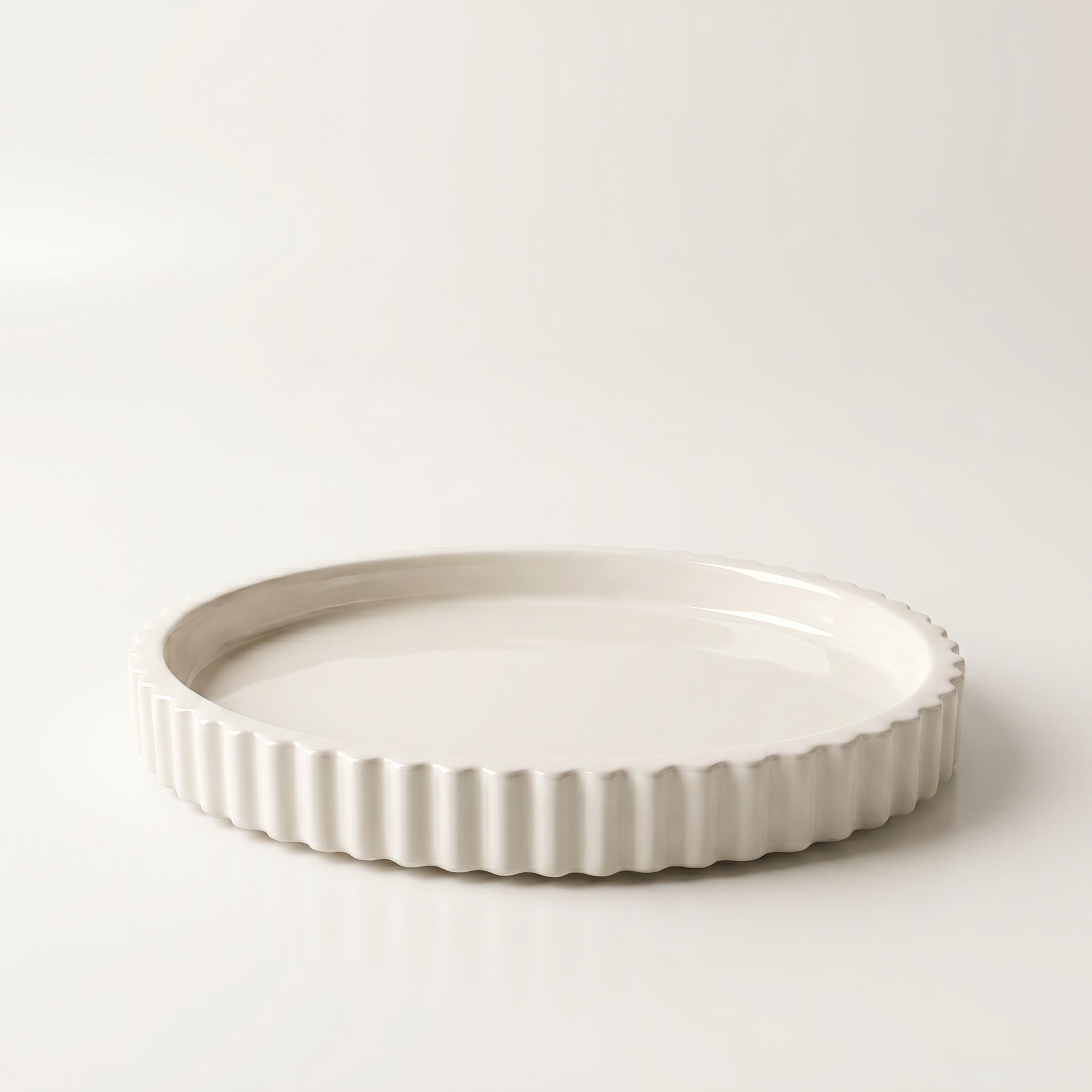 Scalloped Oval Tray